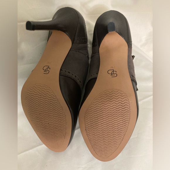 CIRCA JOAN & DAVID Leather & Suede Heeled Booties 7M NWT - Picture 12 of 13